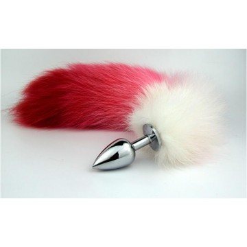 S Size Butt Plug with Colorful Fox wool tail S Size Butt Plug with Colorful Fox wool tail